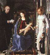Pablo de San Leocadio The Virgin with a Knight of Montesa oil painting